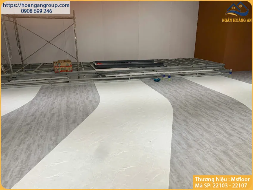 Sàn Nhựa Giả Bê Tông Giả Vân Đá MsFloor 22103 Dày 2mm