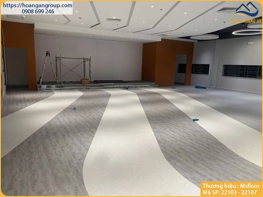 Sàn Nhựa Giả Bê Tông Giả Vân Đá MsFloor 22103 Dày 2mm