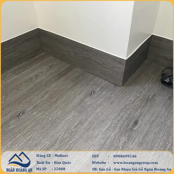 Sàn Nhựa Giả Gỗ Dán Keo MsFloor 22008 Dày 2mm
