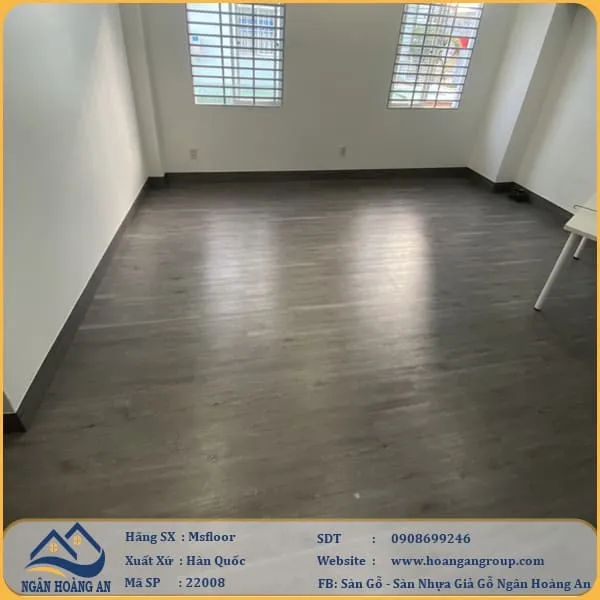 Sàn Nhựa Giả Gỗ Dán Keo MsFloor 22008 Dày 2mm