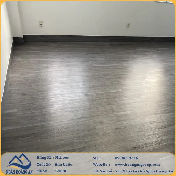 Sàn Nhựa Giả Gỗ Dán Keo MsFloor 22008 Dày 2mm