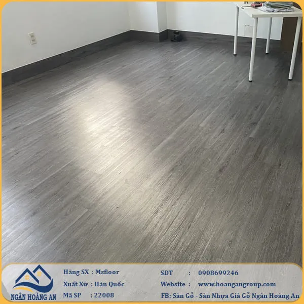 Sàn Nhựa Giả Gỗ Dán Keo MsFloor 22008 Dày 2mm
