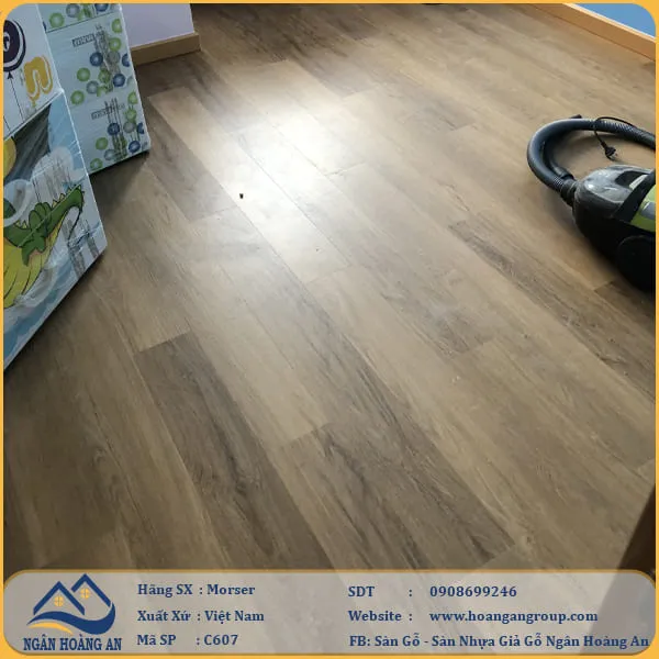 Sàn Nhựa Giả Gỗ Hèm Khóa Morser 6mm C607