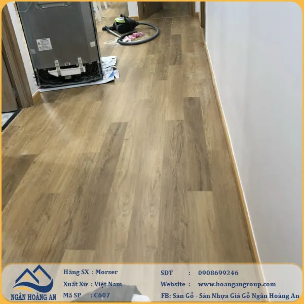 Sàn Nhựa Giả Gỗ Hèm Khóa Morser 6mm C607
