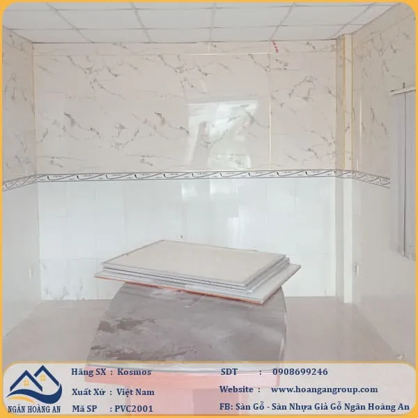 Ốp Tường PVC Giả Đá Kosmos PVC2001 Dày 2.8mm