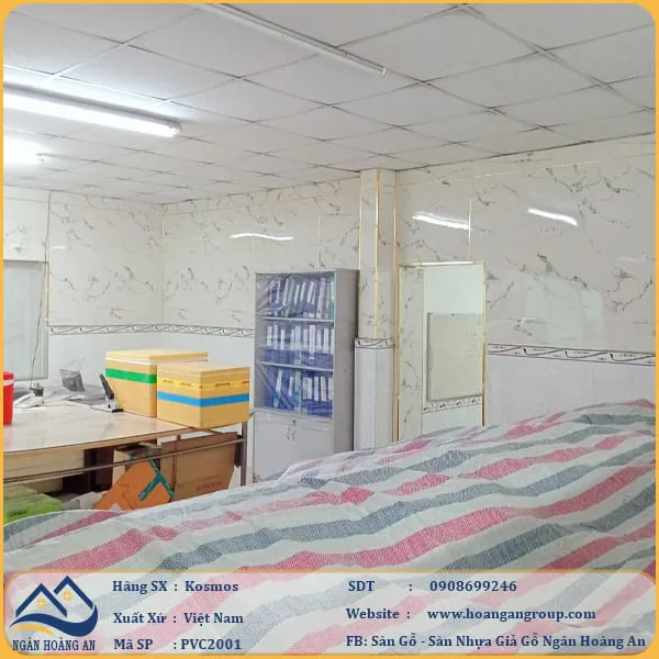 Ốp Tường PVC Giả Đá Kosmos PVC2001 Dày 2.8mm