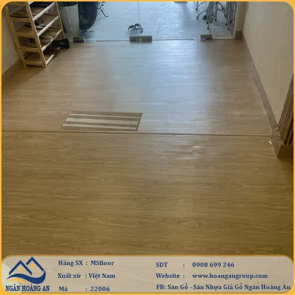 Sàn Nhựa Giả Gỗ Dán Keo MsFloor 22006 Dày 2mm