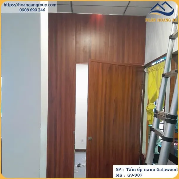Tấm Nhựa Ốp Tường Ốp Trần Nano Giả Gỗ Galawood G9-907