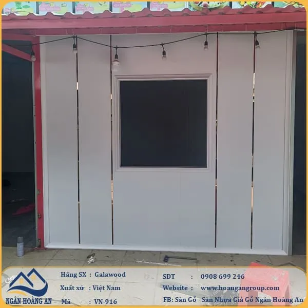 Tấm Ốp Vách Ngăn Phòng Vân Giấy Galawood VN-916X3M