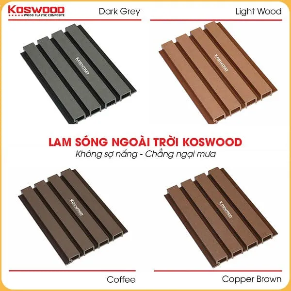 Lam Sóng Gỗ Nhựa Ngoài Trời Kosmos