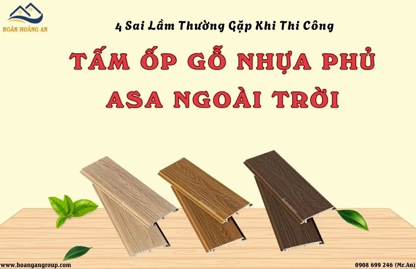 4 Sai Lầm Thường Gặp Khi Thi Công Tấm Ốp Gỗ Nhựa Phủ ASA Ngoài Trời 