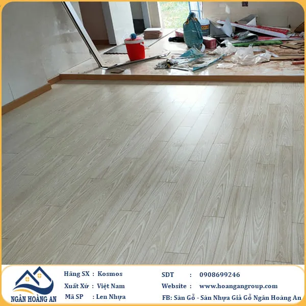 Thi Công Len Phào Chân Tường Nhựa Giả Gỗ PVC