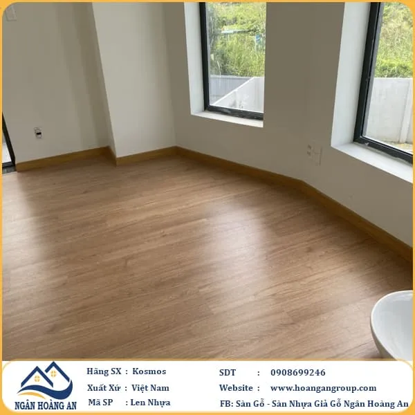 Thi Công Len Phào Chân Tường Nhựa Giả Gỗ PVC