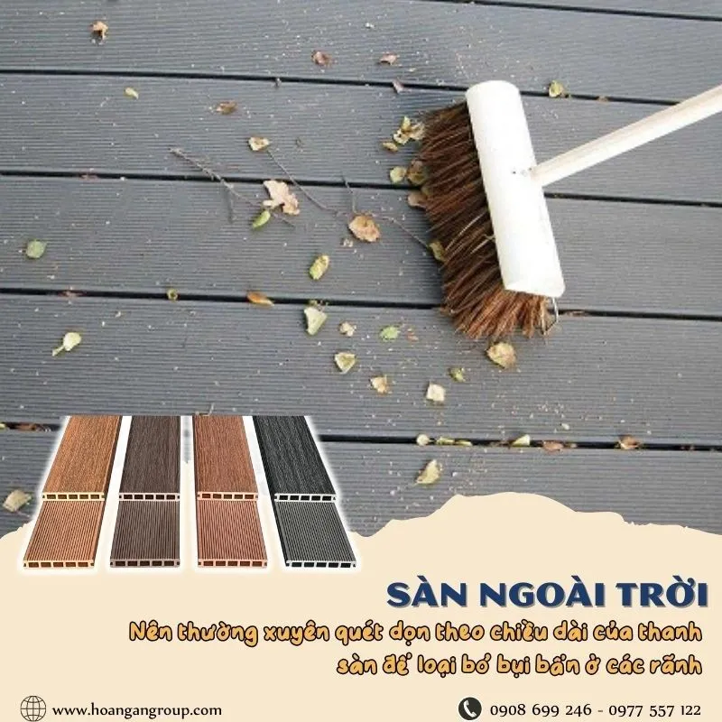 Cách Vệ Sinh Sàn Gỗ Nhựa Ngoài Trời