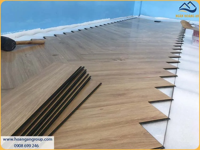 Thi Công Sàn Gỗ Xương Cá Morser MX 86 Tạo Nên Sự Sang Trọng