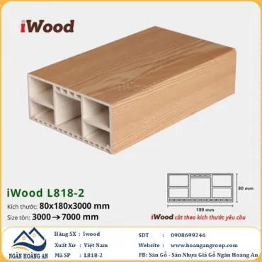 Lam Hộp Gỗ Nhựa Trang Trí Cầu Thang Iwood L818-2