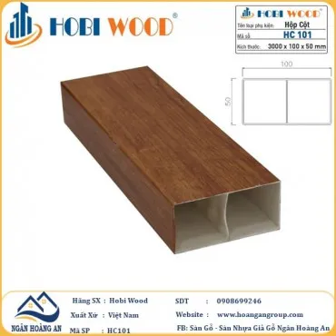 Thanh Lam Trang Trí Nhựa Giả Gỗ Hobi Wood 100x50 HC101