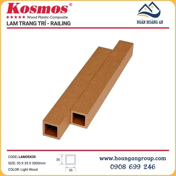 Lam Hộp Gỗ Nhựa Ngoài Trời Kosmos 35x35 Tại Quận 12 Lam Hộp Gỗ Nhựa Ngoài Trời Kosmos 35x35 Tại Quận 12