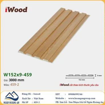 Lam 4 Sóng Nhựa Giả Gỗ Ốp Tường Ốp Trần Iwood 4S9-2