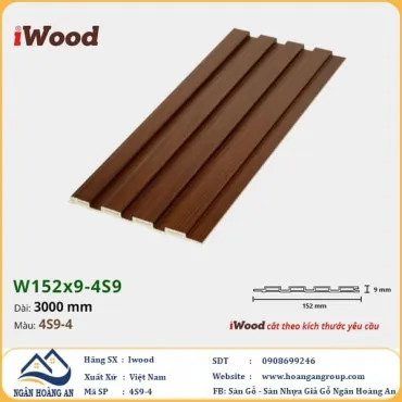 Lam 4 Sóng Nhựa Giả Gỗ Ốp Tường Ốp Trần Iwood 4S9-4