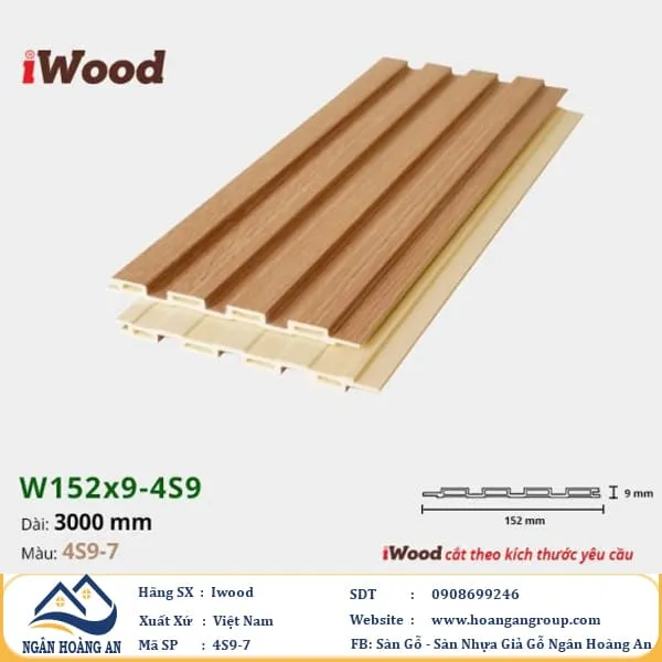 Tấm Ốp Lam Sóng Nhựa Giả Gỗ iWoood Tại Củ Chi TPHCM