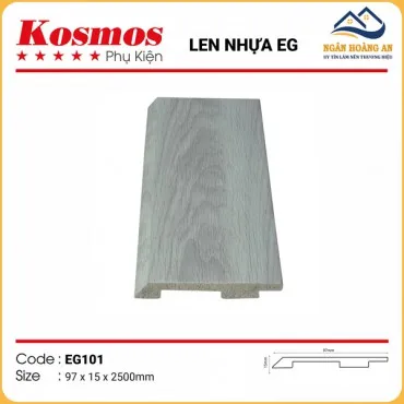 Len Chân Tường Nhựa Giả Gỗ EG101 Cao 97mm
