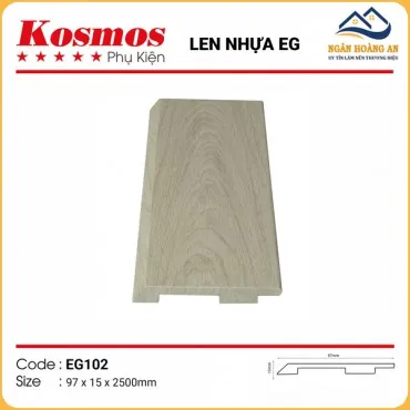 Len Chân Tường Nhựa Giả Gỗ EG102 Cao 97mm