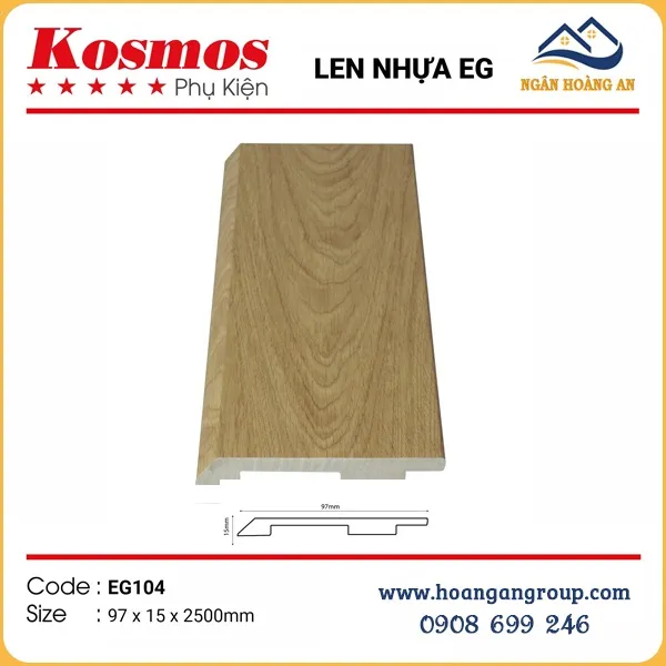 Len Chân Tường Nhựa Kosmos 97mm Tại Bình Thạnh TPHCM Len Chân Tường Nhựa Kosmos 97mm Tại Bình Thạnh TPHCM