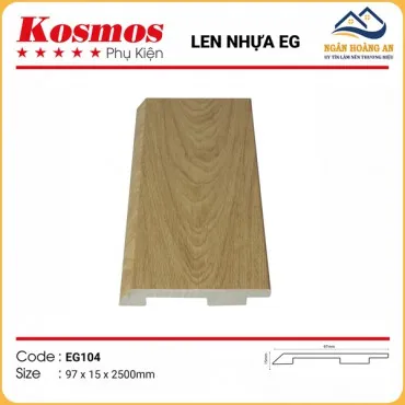 Len Chân Tường Nhựa Giả Gỗ EG104 Cao 97mm