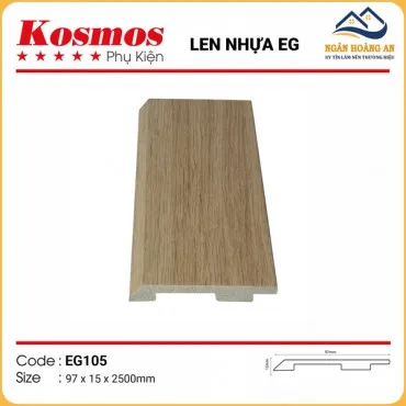 Len Chân Tường Nhựa Giả Gỗ EG105 Cao 97mm