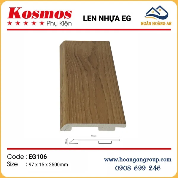 Len Chân Tường Nhựa Giả Gỗ 97mm Tại Bình Chánh TPHCM Len Chân Tường Nhựa Giả Gỗ 97mm Tại Bình Chánh TPHCM
