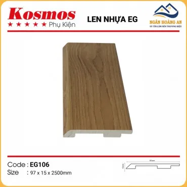 Len Chân Tường Nhựa Giả Gỗ EG106 Cao 97mm