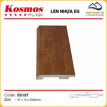 Len Chân Tường Nhựa Giả Gỗ EG107 Cao 97mm