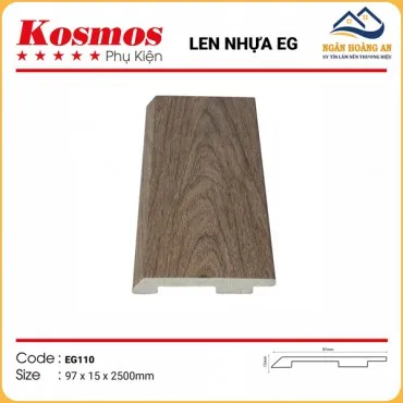 Len Chân Tường Nhựa Giả Gỗ EG110 Cao 97mm