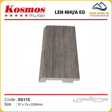 Len Chân Tường Nhựa Giả Gỗ EG115 Cao 97mm