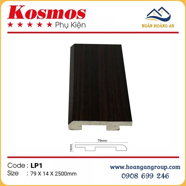Len Chân Tường Nhựa Giả Gỗ Kosmos 79mm Tại Quận 1 TPHCM