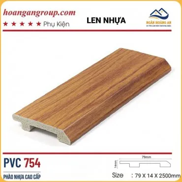 Len Chân Tường Nhựa Giả Gỗ Morser PVC 754