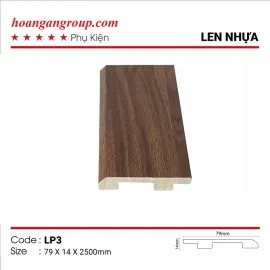 Len Chân Tường Nhựa Giả Gỗ Kosmos LP3
