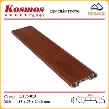 Phào Chỉ Len Chân Tường Lam Sóng Nano Kosmos LT75-013