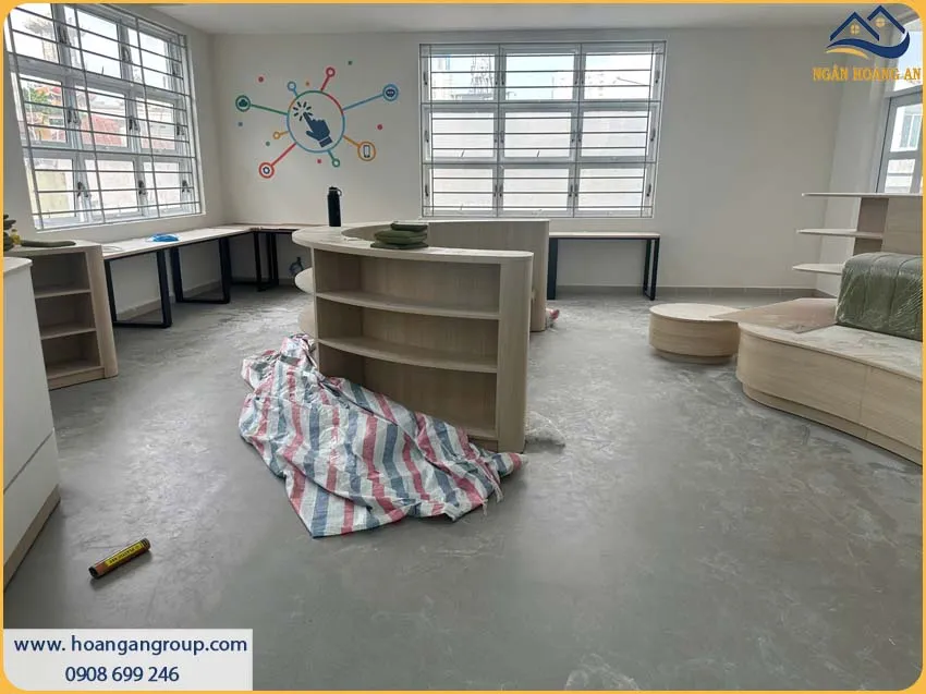 Lót Sàn Nhựa Dán Keo MsFloor Giả Bê Tông 33322 Chống Trơn Trượt Lót Sàn Nhựa Dán Keo MsFloor Giả Bê Tông 33322 Chống Trơn Trượt