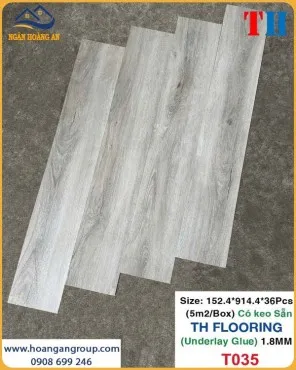 Miếng Lót Sàn Nhựa Có Keo Sẵn THFLoor TH035 Dày 1.8mm