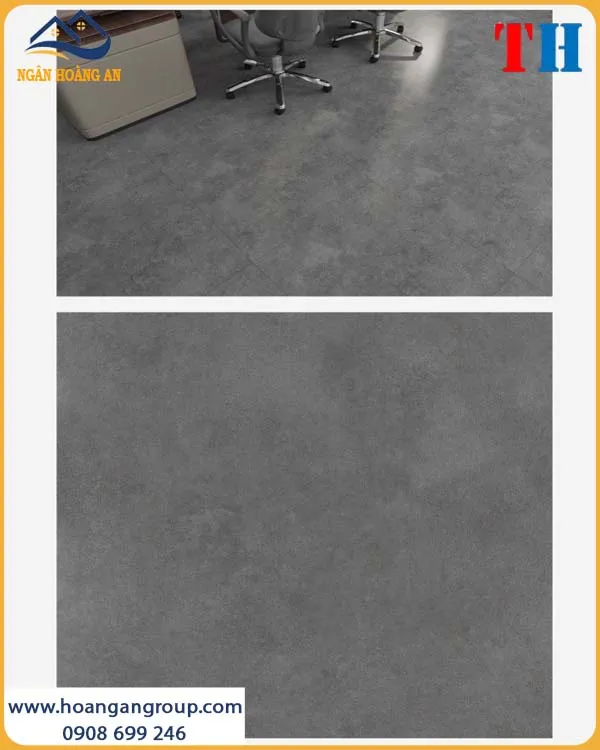Miếng Lót Sàn Nhựa Giả Bê Tông Tự Dán THFLoor TH019 2mm