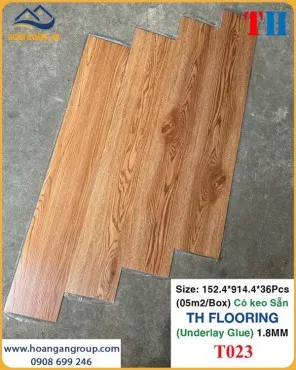 Miếng Lót Sàn Nhựa Vinyl Keo Sẵn THFLoor TH023 Dày 1.8mm