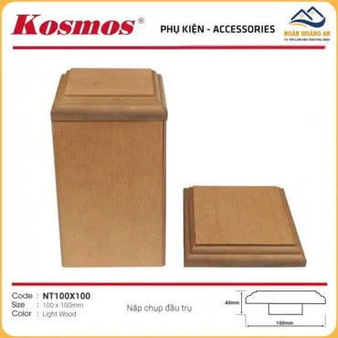 Nắp Chụp Đầu Trụ Pergola Gỗ Nhựa Kosmos NT100x100 Light Wood