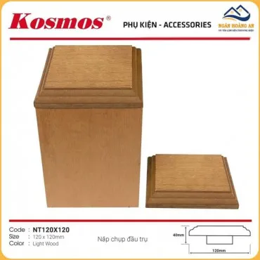 Nắp Chụp Đầu Trụ Pergola Gỗ Nhựa Kosmos NT120x120 Light Wood