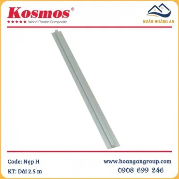Phụ Kiện Nẹp Chữ H Nối Tấm PVC Giả Vân Đá Komsos Màu Bạc