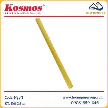 Phụ Kiện Nẹp T Nhôm Nối Tấm PVC Giả Vân Đá Komsos Màu Vàng