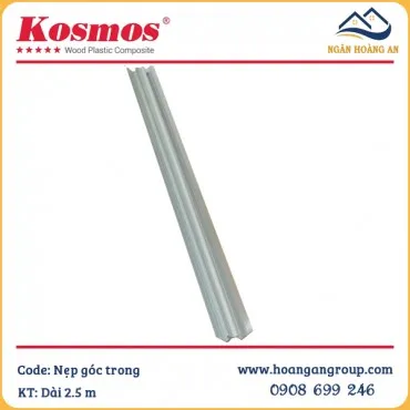 Phụ Kiện Nẹp Góc Trong Tấm PVC Giả Đá Kosmos Màu Bạc