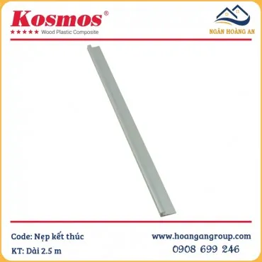 Phụ Kiện Nẹp Kết Thúc Nối Tấm PVC Vân Đá Komsos Màu Bạc