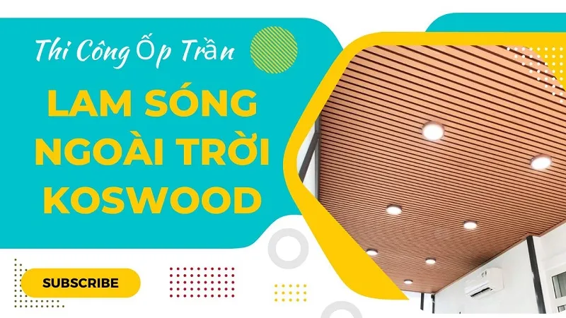 Thi Công Ốp Trần Lam Sóng Ngoài Trời Kosmos Tại Quận 7 TPHCM